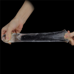 LoveToy Gaine de pénis Flawless 19 x 4cm Transparente